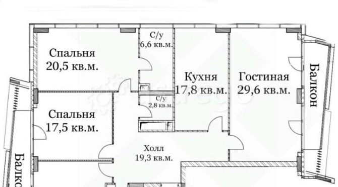 4-комн. квартира, 262 м2, 14/25 эт. Москва - изображение 10