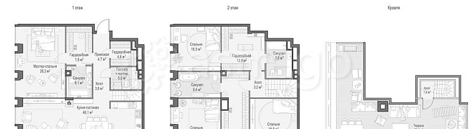 4-комн. квартира, 214.5 м2, 22/23 эт. Москва - изображение 1