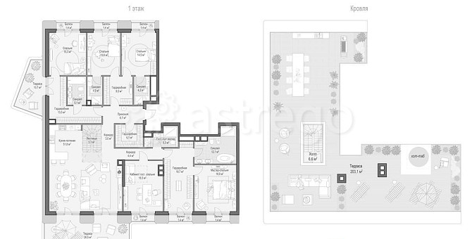5-комн. квартира, 242.5 м2, 7/7 эт. Москва - изображение 1