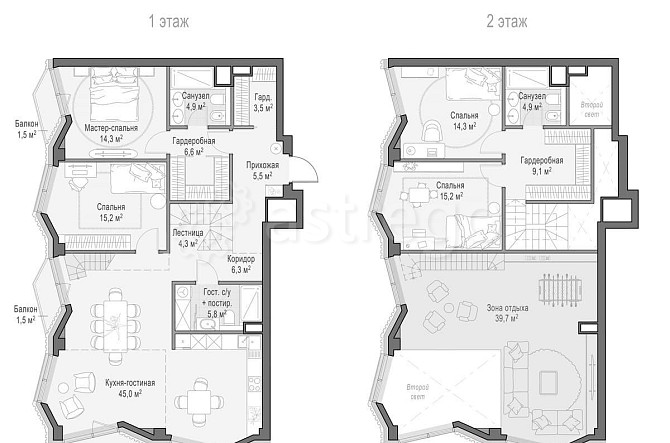 4-комн. квартира, 154 м2, 10/15 эт. Москва - изображение 1