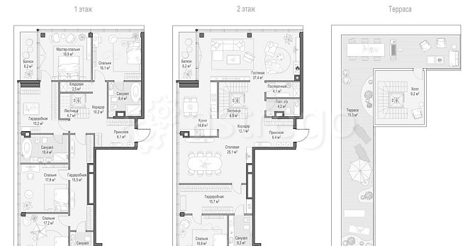 6-комн. квартира, 389.52 м2, 9/9 эт. Москва - изображение 1