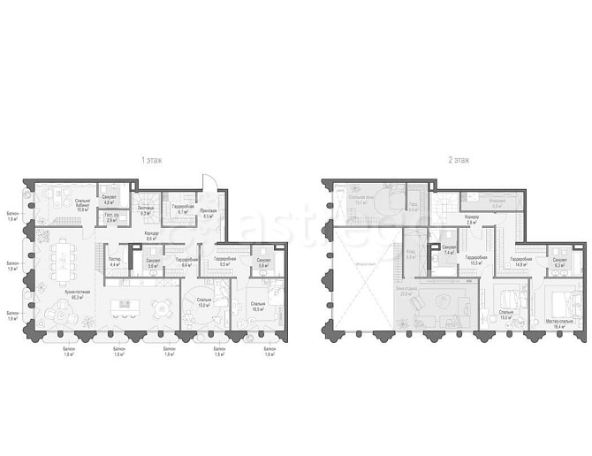 5-комн. квартира, 265.32 м2, 3/12 эт. Москва - изображение 7