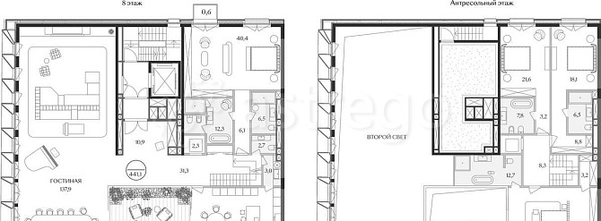 5-комн. квартира, 458.3 м2, 8/8 эт. Москва - изображение 1