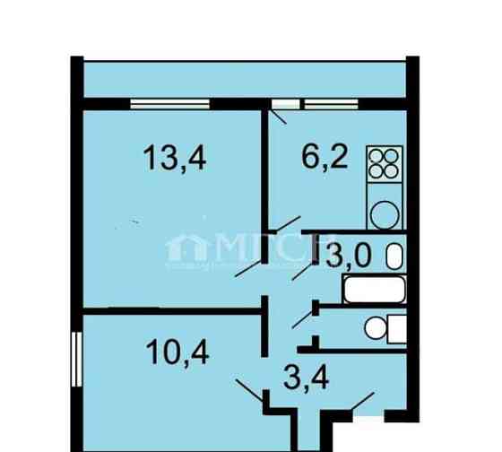 2-комн. квартира, 38 м2, 13/14 эт. Москва