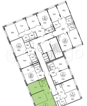 2-комн. квартира, 53 м2, 8/17 эт. Москва - изображение 4