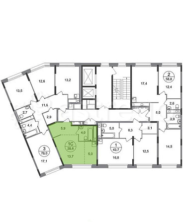 Студия, 28 м2, 3/17 эт. Москва - изображение 3