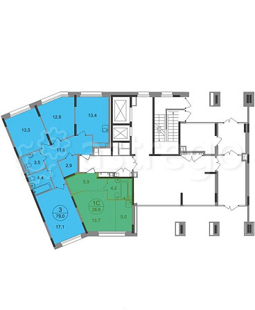 Студия, 28 м2, 1/17 эт. Москва - изображение 4