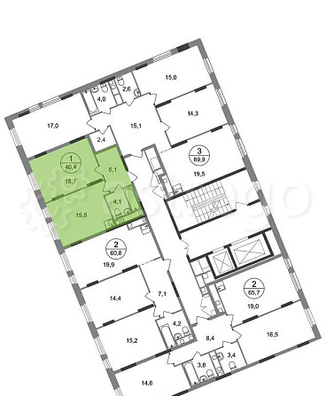 1-комн. квартира, 40 м2, 14/17 эт. Москва - изображение 4