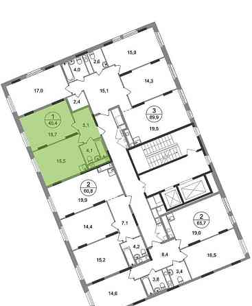 1-комн. квартира, 40 м2, 15/17 эт. Москва