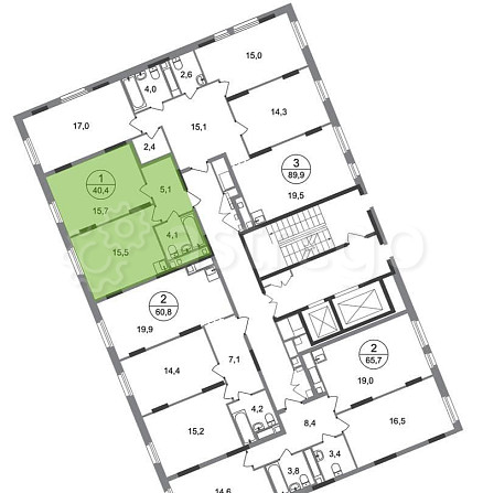 1-комн. квартира, 40 м2, 17/17 эт. Москва - изображение 4
