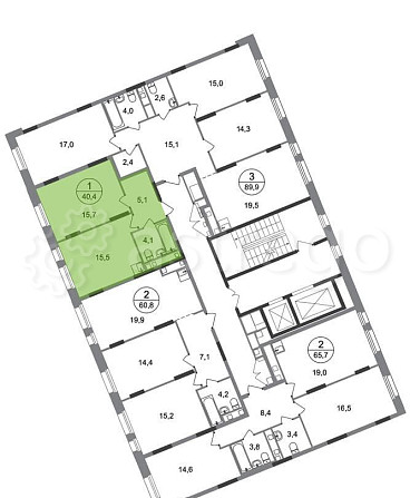 1-комн. квартира, 40 м2, 7/17 эт. Москва - изображение 4