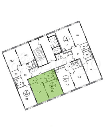 1-комн. квартира, 41 м2, 16/17 эт. Москва - изображение 4