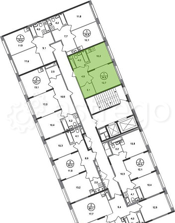 1-комн. квартира, 34 м2, 6/17 эт. Москва - изображение 7