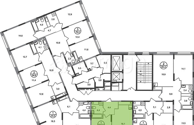 1-комн. квартира, 35 м2, 5/17 эт. Москва - изображение 9