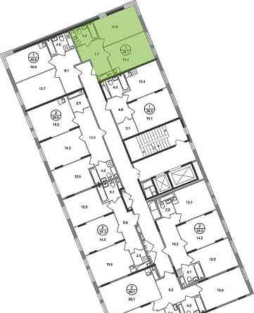 1-комн. квартира, 40 м2, 16/17 эт. Москва
