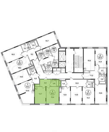 1-комн. квартира, 38 м2, 16/17 эт. Москва - изображение 4