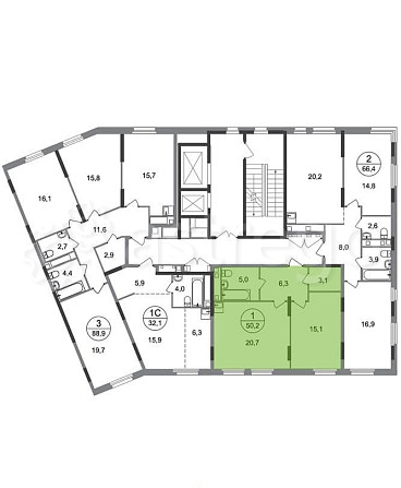 1-комн. квартира, 50 м2, 16/17 эт. Москва - изображение 4