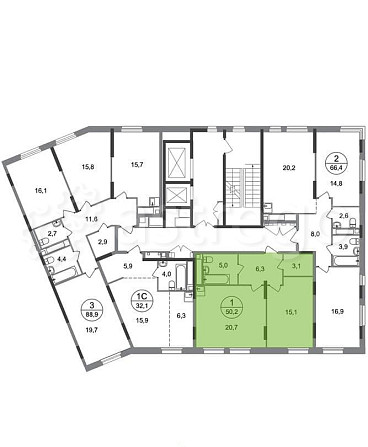 1-комн. квартира, 50 м2, 17/17 эт. Москва - изображение 4