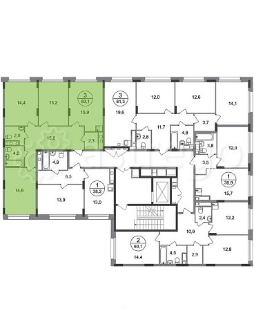 3-комн. квартира, 83 м2, 8/17 эт. Москва - изображение 4