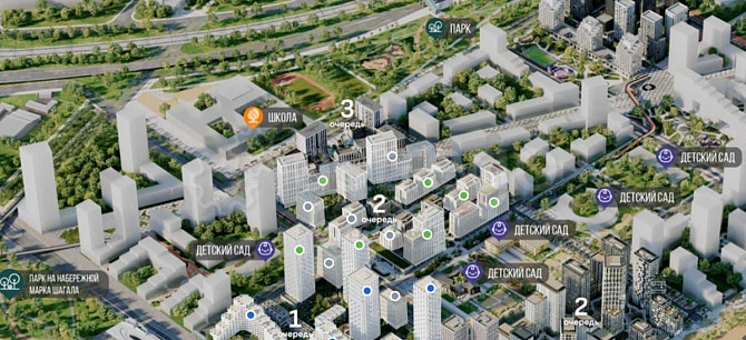 3-комн. квартира, 73 м2, 6/30 эт. Москва - изображение 1