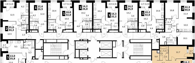 4-комн. квартира, 85.3 м2, 2/32 эт. Москва - изображение 5