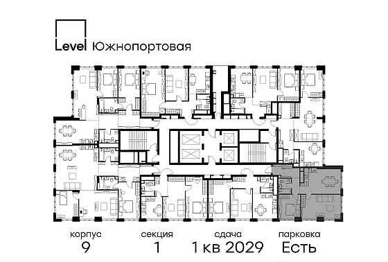 2-комн. квартира, 58.2 м2, 42/49 эт. Москва