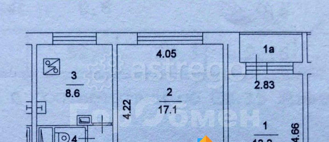 Комната, 17.1 м2, 10/12 эт. Москва - изображение 1