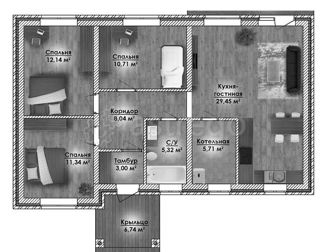 Коттедж, 92 м2, 1 эт. Москва - изображение 7