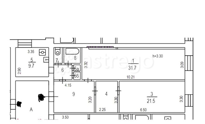 Комната, 21.5 м2, 3/4 эт. Москва - изображение 4
