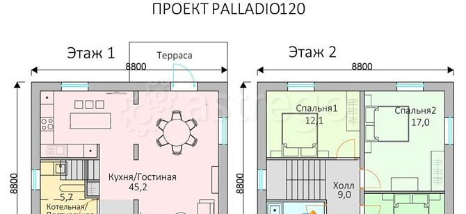 Дом, 120 м2, 4 сотки, 2 эт. Москва - изображение 7