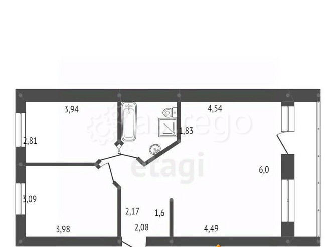 3-комн. квартира, 65.7 м2, 3/4 эт. Белогорск - изображение 4