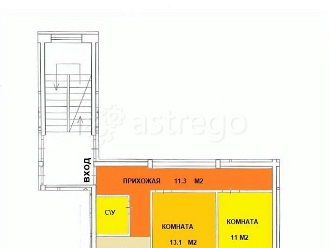2-комн. квартира, 44.3 м2, 2/5 эт. Архангельск - изображение 7