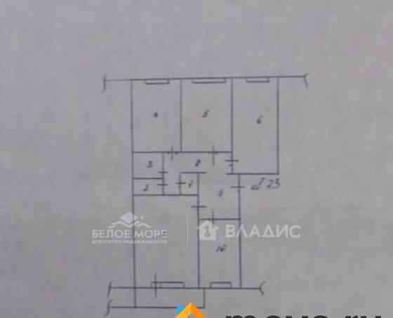 4-комн. квартира, 75.5 м2, 3/5 эт. Архангельск