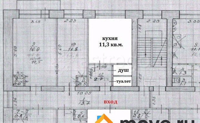 Комната, 13.2 м2, 4/5 эт. Архангельск - изображение 6