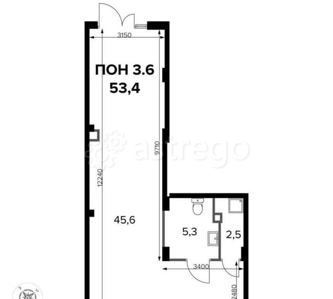 Офис, 53.1 м2 Москва - изображение 5