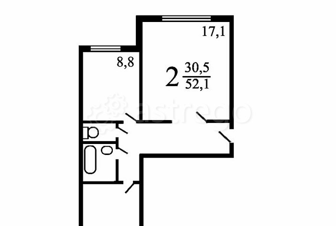 2-комн. квартира, 52 м2, 10/14 эт. Москва - изображение 3