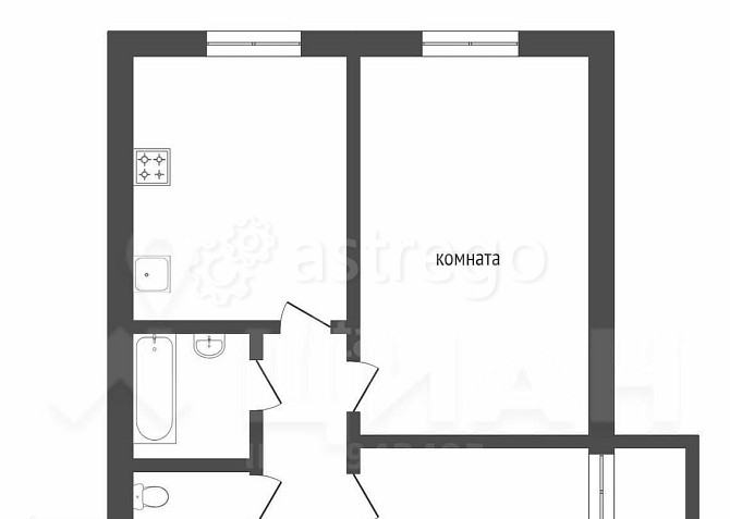 2-комн. квартира, 59 м2, 14/25 эт. Москва - изображение 6