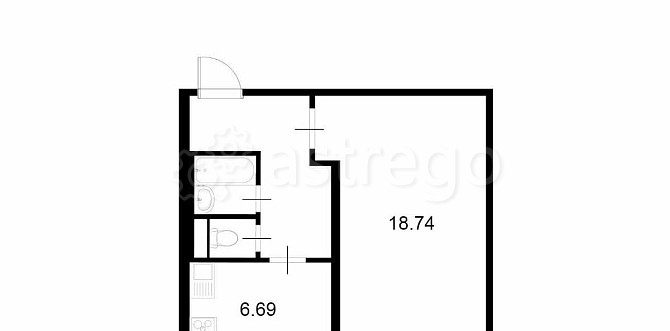 1-комн. квартира, 35 м2, 2/12 эт. Москва - изображение 7