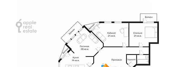 4-комн. квартира, 148 м2, 2/10 эт. Москва