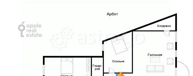 4-комн. квартира, 155 м2, 2/7 эт. Москва - изображение 4