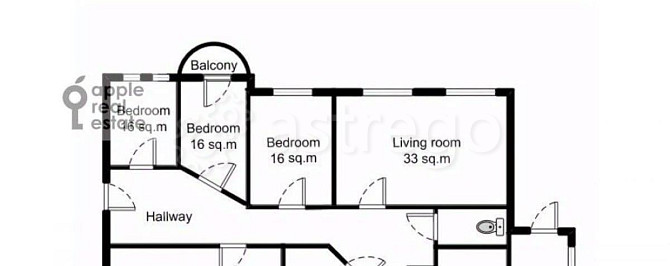 6-комн. квартира, 217 м2, 3/5 эт. Москва - изображение 5