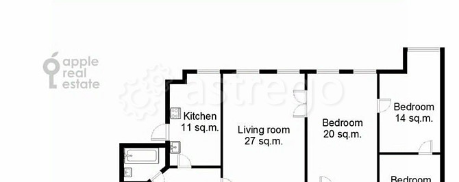 4-комн. квартира, 110 м2, 5/7 эт. Москва - изображение 4