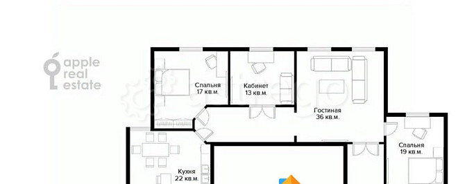 4-комн. квартира, 150 м2, 5/7 эт. Москва - изображение 7