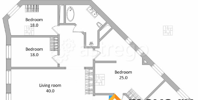 5-комн. квартира, 230 м2, 40/48 эт. Москва - изображение 6