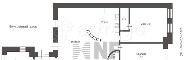 4-комн. квартира, 115.5 м2, 3/5 эт. Москва - изображение 2