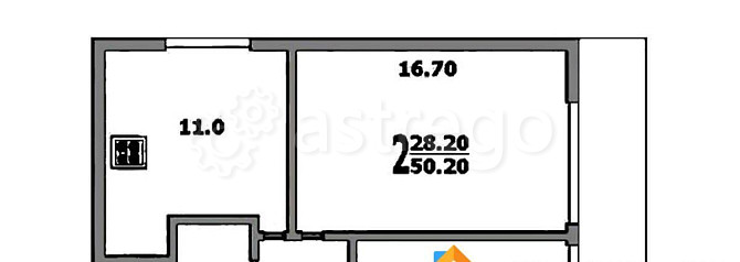 2-комн. квартира, 54 м2, 14/16 эт. Москва - изображение 7