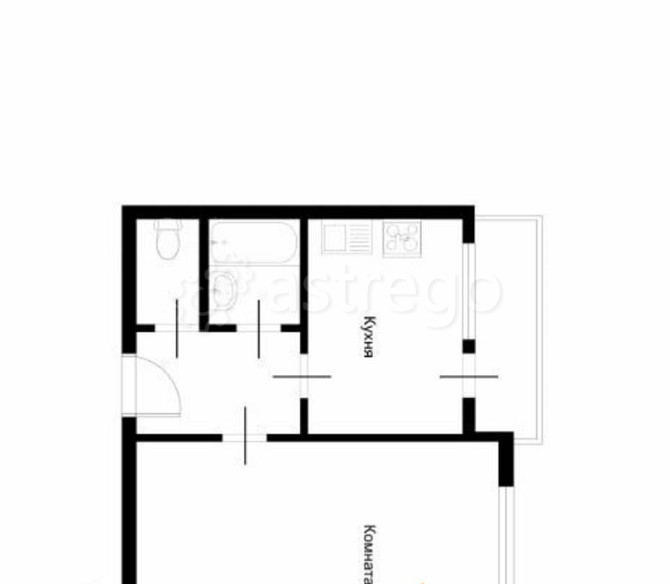 1-комн. квартира, 36 м2, 2/16 эт. Москва - изображение 3