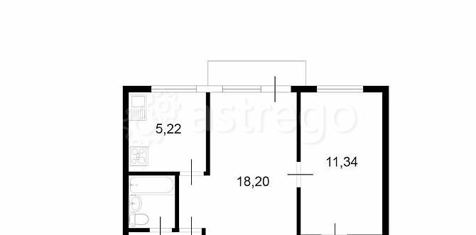 2-комн. квартира, 45 м2, 1/5 эт. Москва - изображение 7
