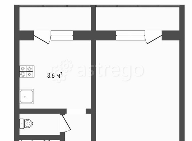 1-комн. квартира, 41.7 м2, 10/12 эт. Москва - изображение 1
