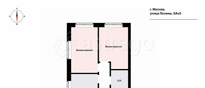 2-комн. квартира, 52.8 м2, 31/33 эт. Москва - изображение 6